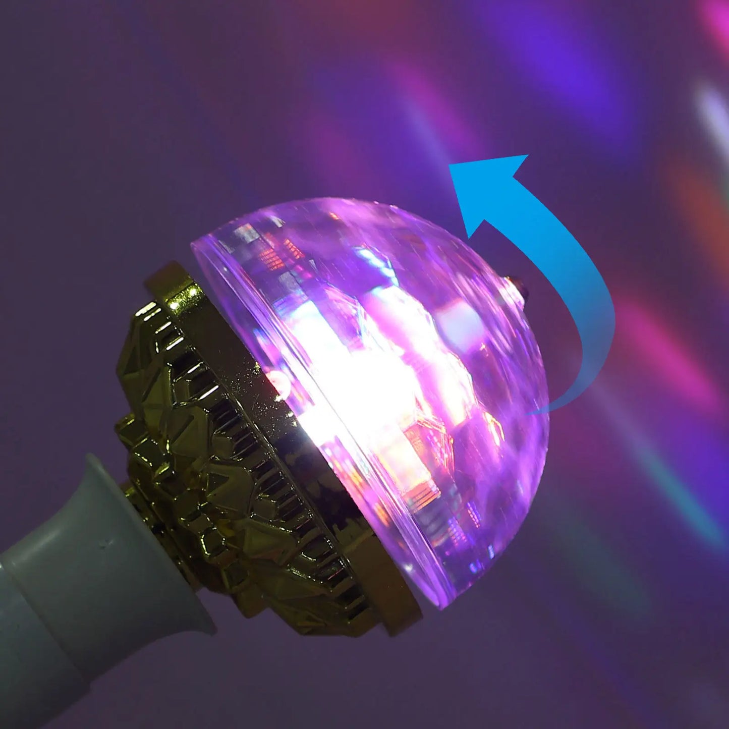 PARTYBEAM – Lampade LED da discoteca rotanti E27 con luce stroboscopica RGB