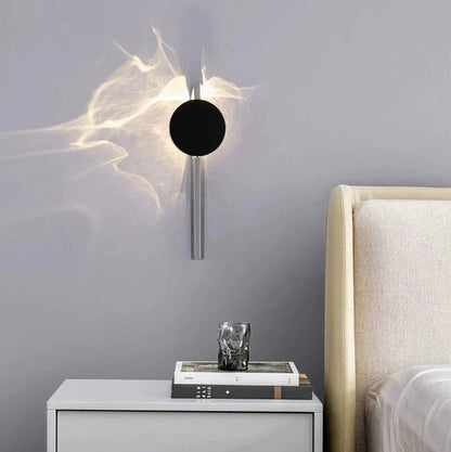 CORRULUX – Lampada da parete LED moderna in acciaio inossidabile, a coste, ruotabile, per la camera da letto