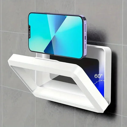 AQUAHOLD – Supporto impermeabile per smartphone girevole per bagno e cucina