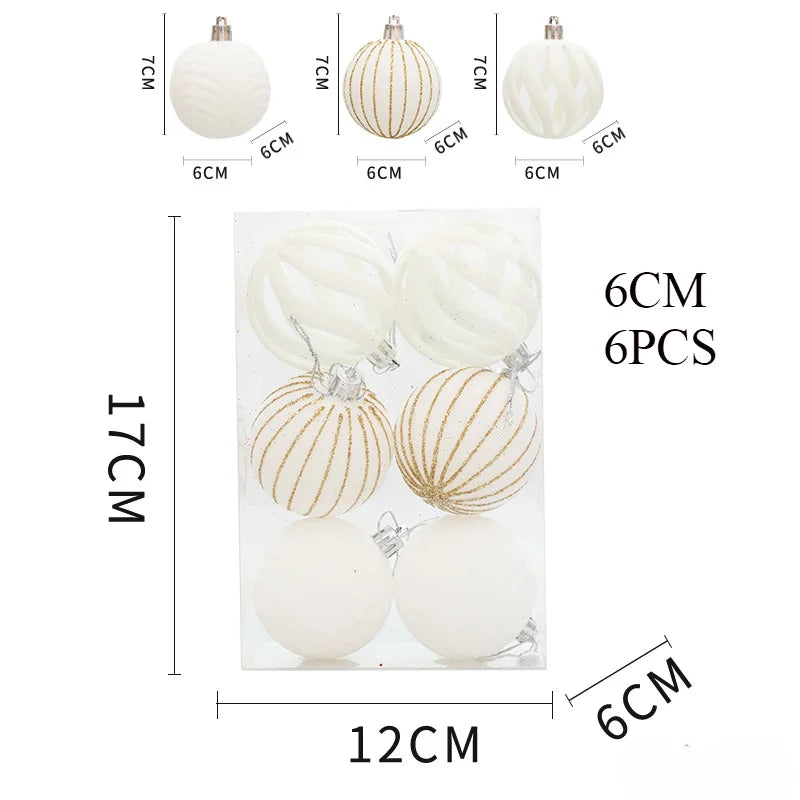 Palline di Natale Brillanti 12 pezzi – Design unico e tocco di lusso