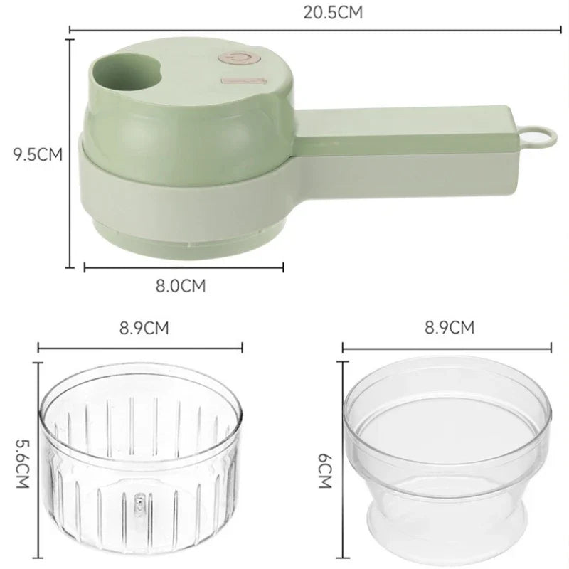 CHOPLUX – Tritatutto elettrico 4-in-1 per verdure, carne e aglio
