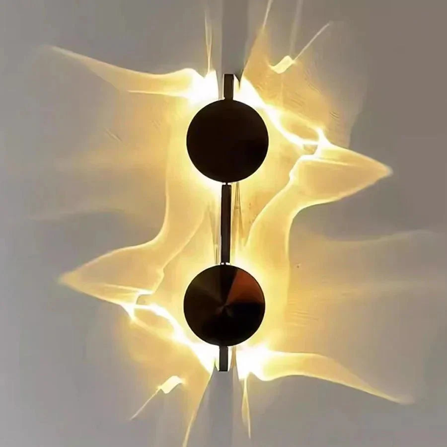 CORRULUX – Lampada da parete LED moderna in acciaio inossidabile, a coste, ruotabile, per la camera da letto