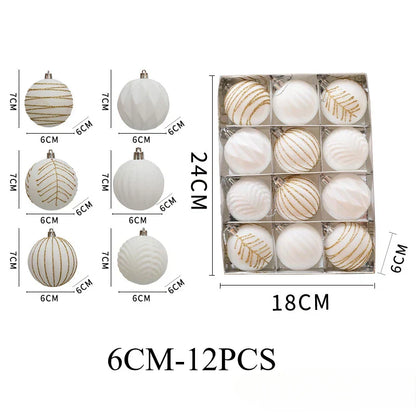 Palline di Natale Brillanti 12 pezzi – Design unico e tocco di lusso