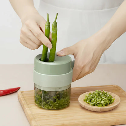 CHOPLUX – Tritatutto elettrico 4-in-1 per verdure, carne e aglio