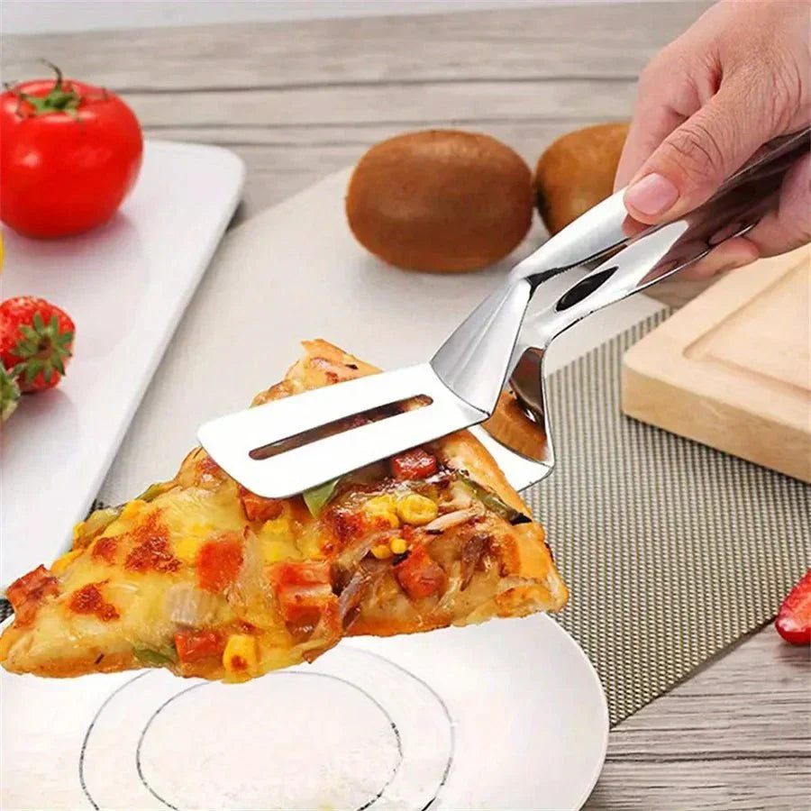 CLAMPSPAT – Spatola e pinze in acciaio inossidabile per barbecue e cucina