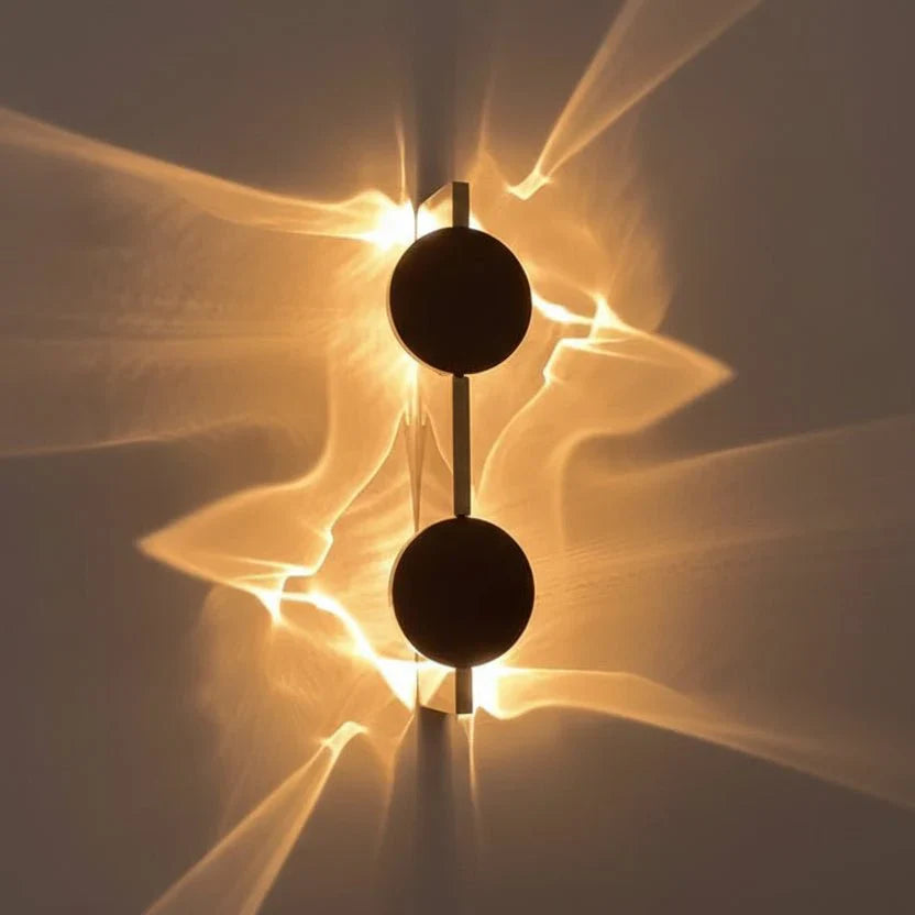CORRULUX – Lampada da parete LED moderna in acciaio inossidabile, a coste, ruotabile, per la camera da letto