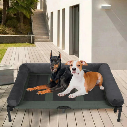 DOGHAVEN – Letto per cani elevato per giardino e all'aperto