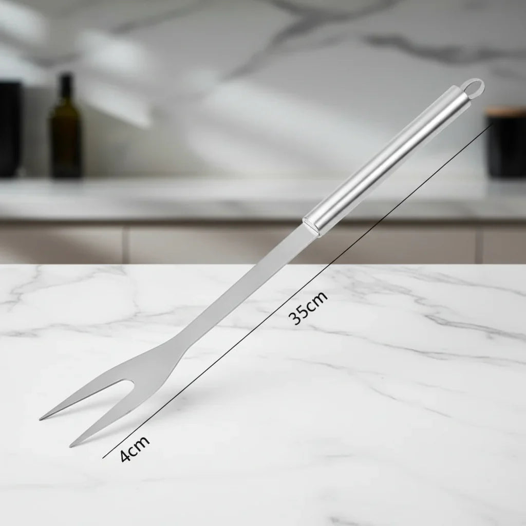 GrillMaster Pro – Set di utensili per barbecue in acciaio inossidabile per uso all'aperto
