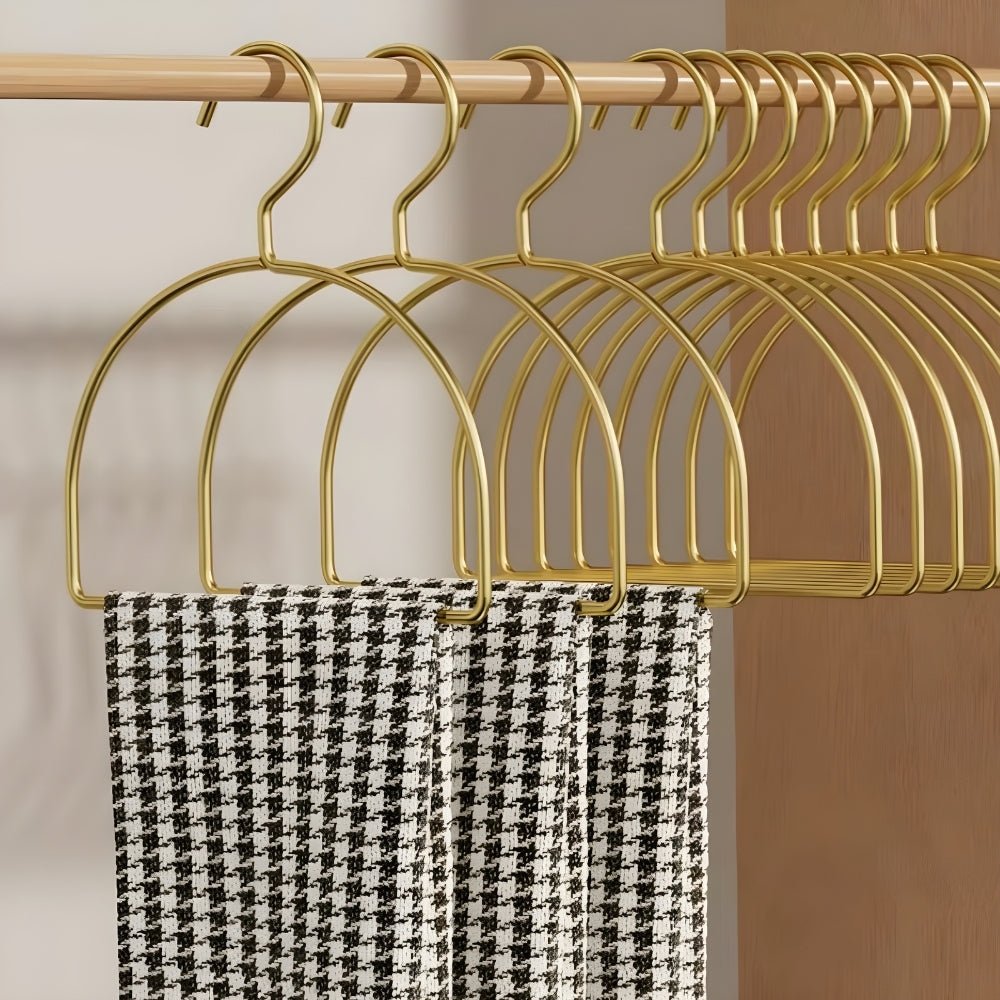 ORNÉRA – Organizzatori per sciarpe a forma curva e antiscivoli, set da 4 per una conservazione ordinata
