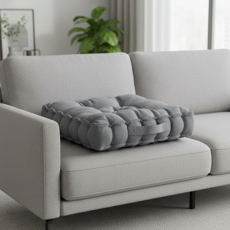 SQUARIA – Cuscino per seduta quadrato con manico per comfort stabile