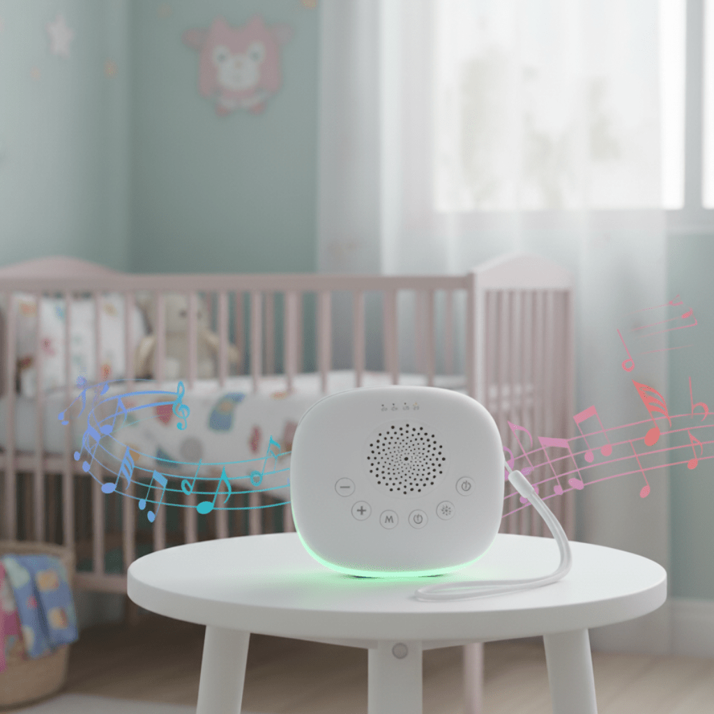 SOMNISHINE – scatola di rumore bianco portatile, con 20 suoni rilassanti e lampada notturna a LED