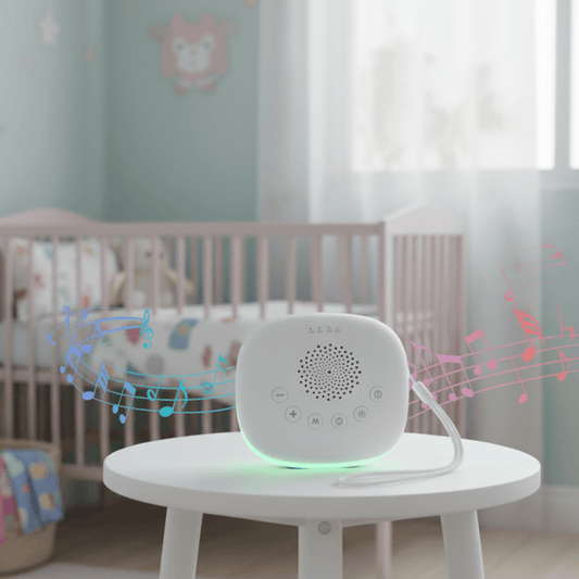 SOMNISHINE – scatola di rumore bianco portatile, con 20 suoni rilassanti e lampada notturna a LED
