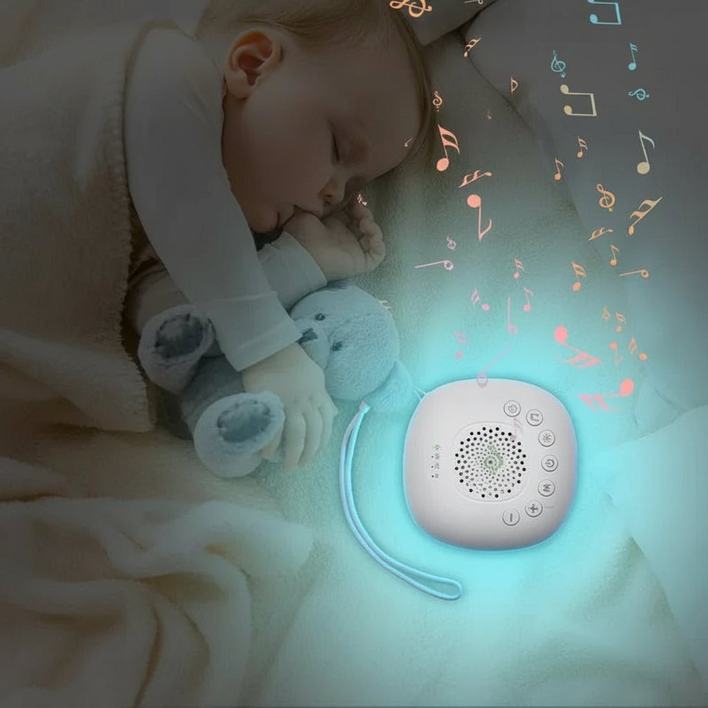 SOMNISHINE – scatola di rumore bianco portatile, con 20 suoni rilassanti e lampada notturna a LED