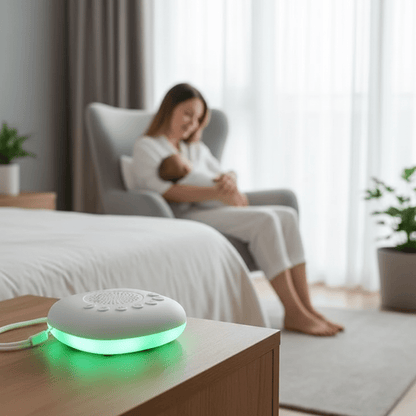 SOMNISHINE – scatola di rumore bianco portatile, con 20 suoni rilassanti e lampada notturna a LED
