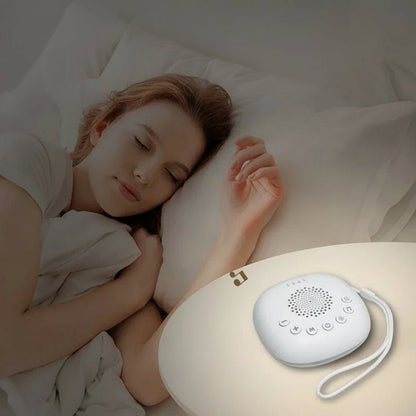 SOMNISHINE – scatola di rumore bianco portatile, con 20 suoni rilassanti e lampada notturna a LED