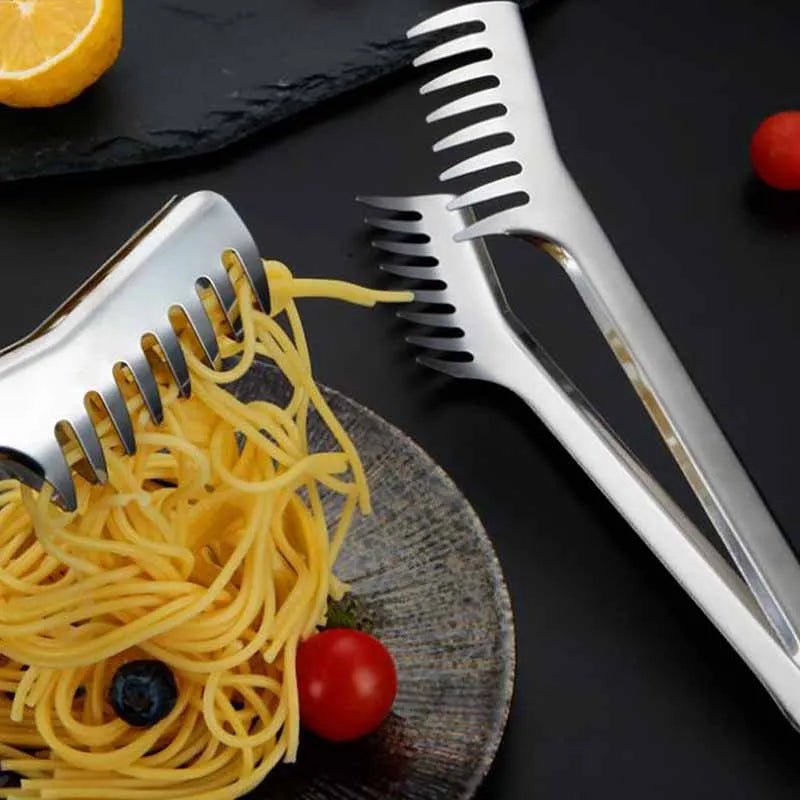 SERVEPRO – Pinze da portata ergonomiche in acciaio inossidabile per pasta e altro
