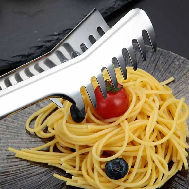 SERVEPRO – Pinze da portata ergonomiche in acciaio inossidabile per pasta e altro