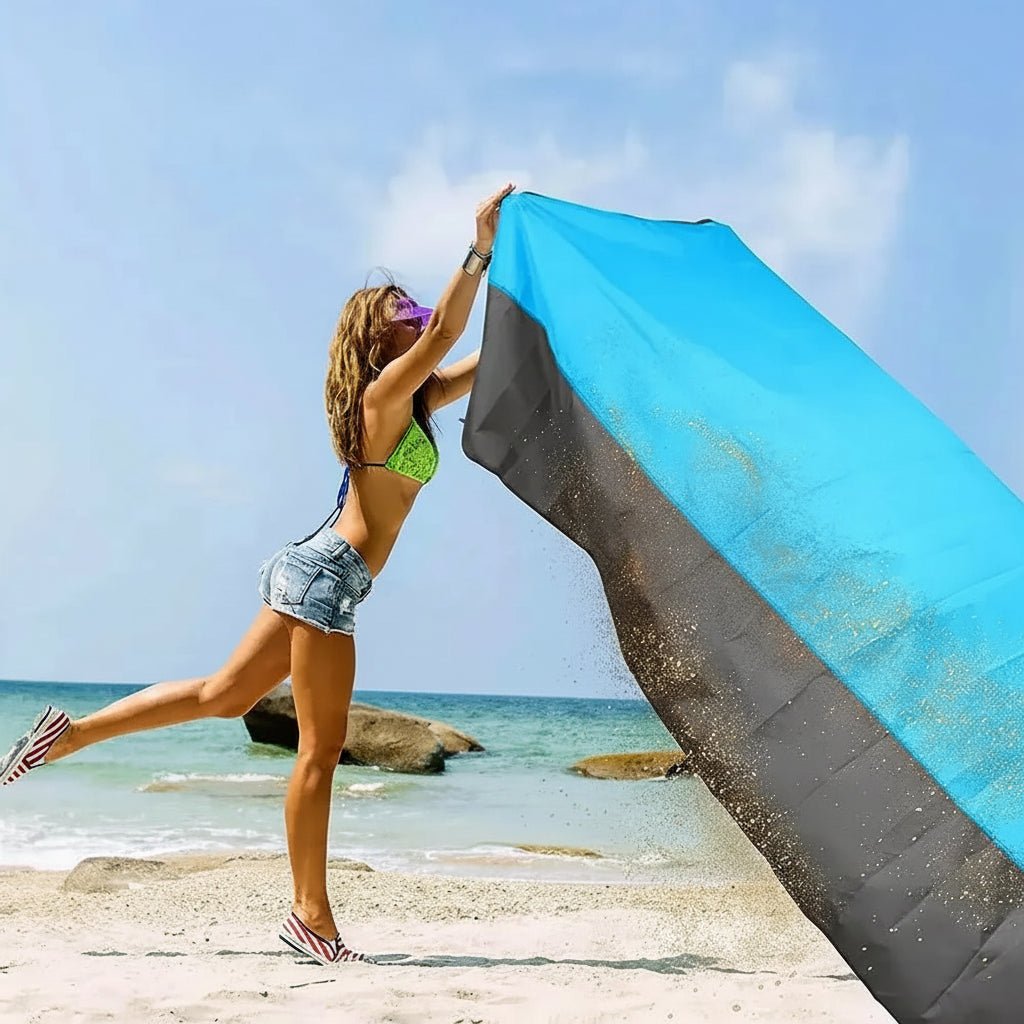 COASTLINE – Coperta da spiaggia impermeabile extragrande per uso all'aperto e per il relax