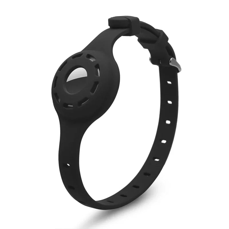 PFOTENTRACK – Collare in silicone regolabile per animali domestici con AirTag di Apple