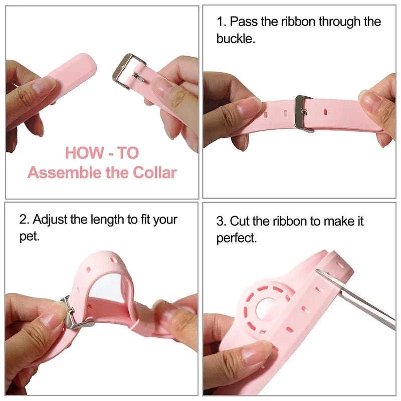 PFOTENTRACK – Collare in silicone regolabile per animali domestici con AirTag di Apple