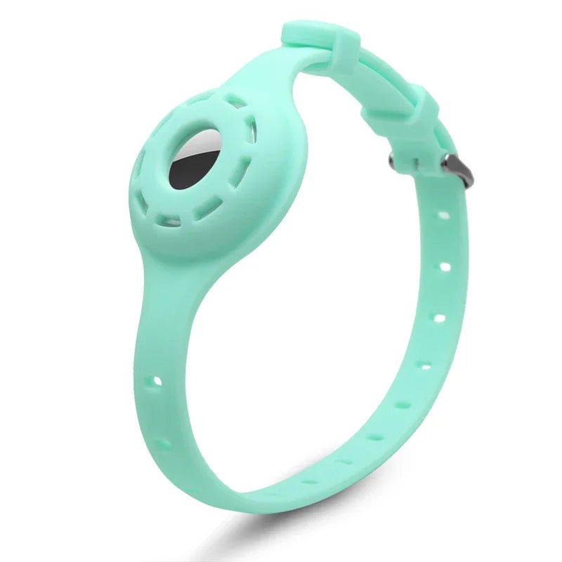 PFOTENTRACK – Collare in silicone regolabile per animali domestici con AirTag di Apple