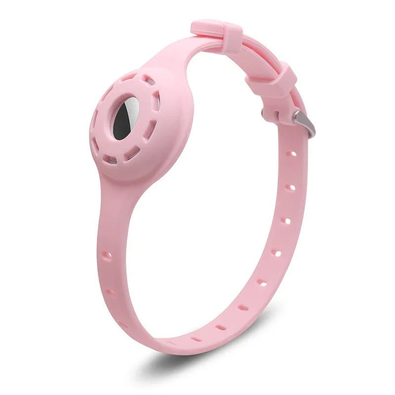 PFOTENTRACK – Collare in silicone regolabile per animali domestici con AirTag di Apple