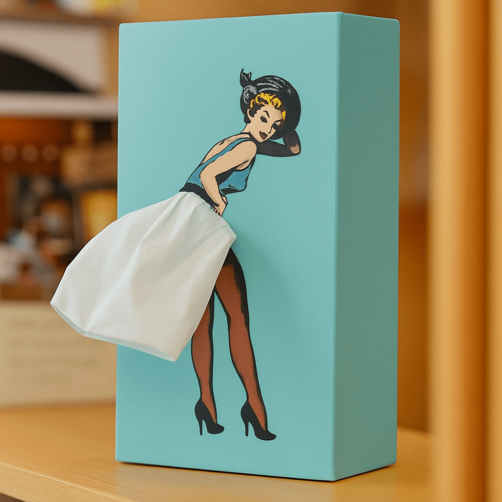 FLITTERROCK – Porta fazzoletti giocosa a forma di gonna svolazzante