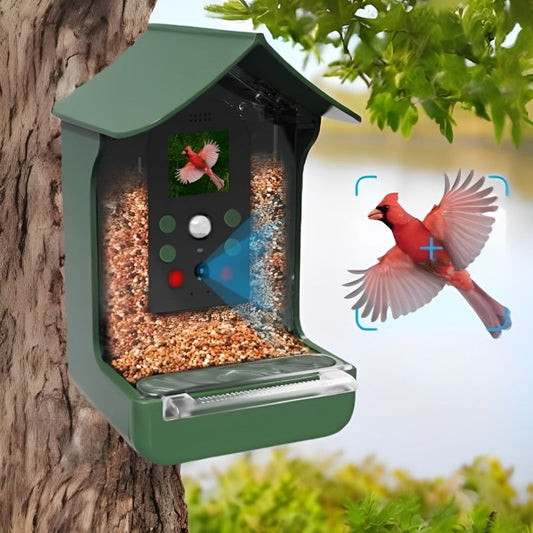 BIRDLENS – Alimentatore per uccelli intelligente con fotocamera HD per l'osservazione della fauna selvatica in tempo reale