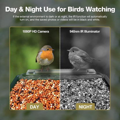 BIRDLENS – Alimentatore per uccelli intelligente con fotocamera HD per l'osservazione della fauna selvatica in tempo reale