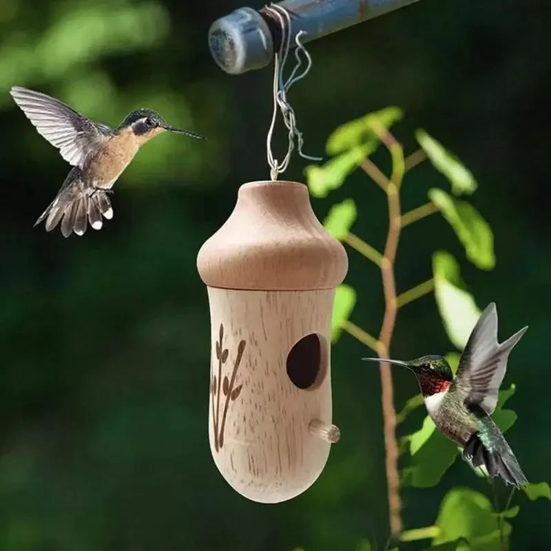 WOODPERCH – Elegante casetta per uccelli sospesa per giardino e terrazza