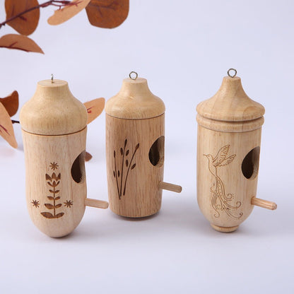 WOODPERCH – Elegante casetta per uccelli sospesa per giardino e terrazza