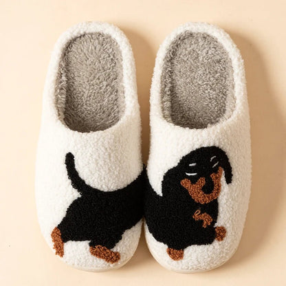 DACHTOES – Pantofole da donna accoglienti a tema bassotto – Comfort leggero per l'inverno
