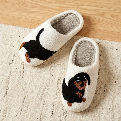 DACHTOES – Pantofole da donna accoglienti a tema bassotto – Comfort leggero per l'inverno
