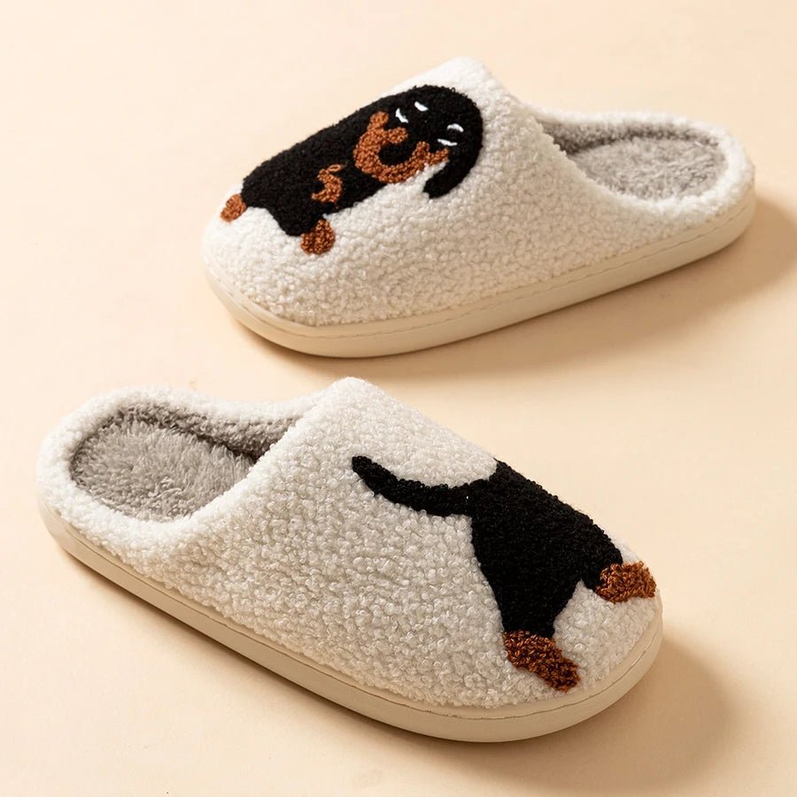 DACHTOES – Pantofole da donna accoglienti a tema bassotto – Comfort leggero per l'inverno