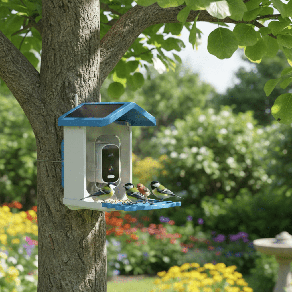 SOLARSCOUT – Alimentatore solare per uccelli con telecamera intelligente 2.4K HD e visione notturna