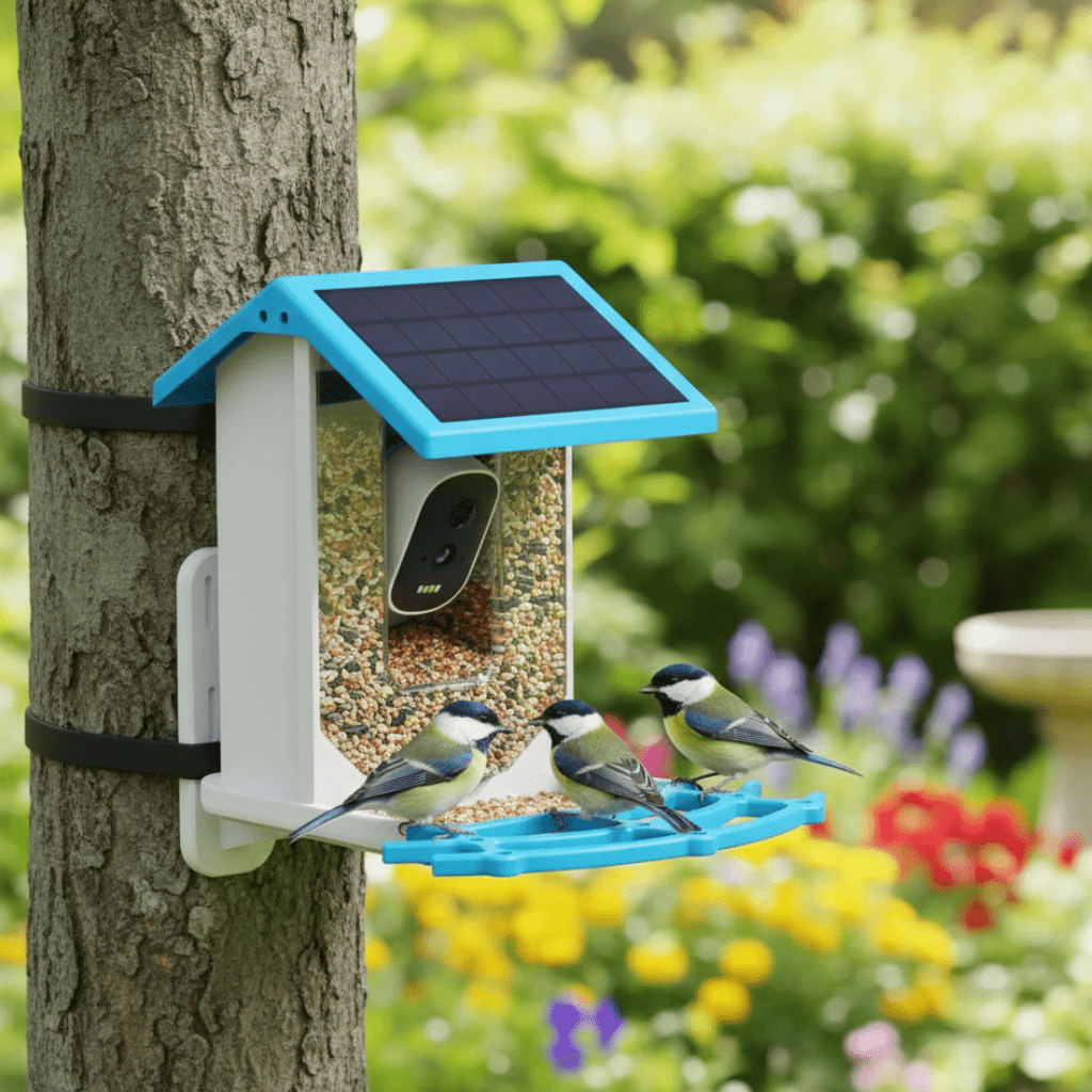 SOLARSCOUT – Alimentatore solare per uccelli con telecamera intelligente 2.4K HD e visione notturna