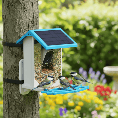 SOLARSCOUT – Alimentatore solare per uccelli con telecamera intelligente 2.4K HD e visione notturna
