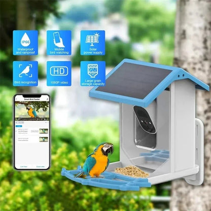 SOLARSCOUT – Alimentatore solare per uccelli con telecamera intelligente 2.4K HD e visione notturna