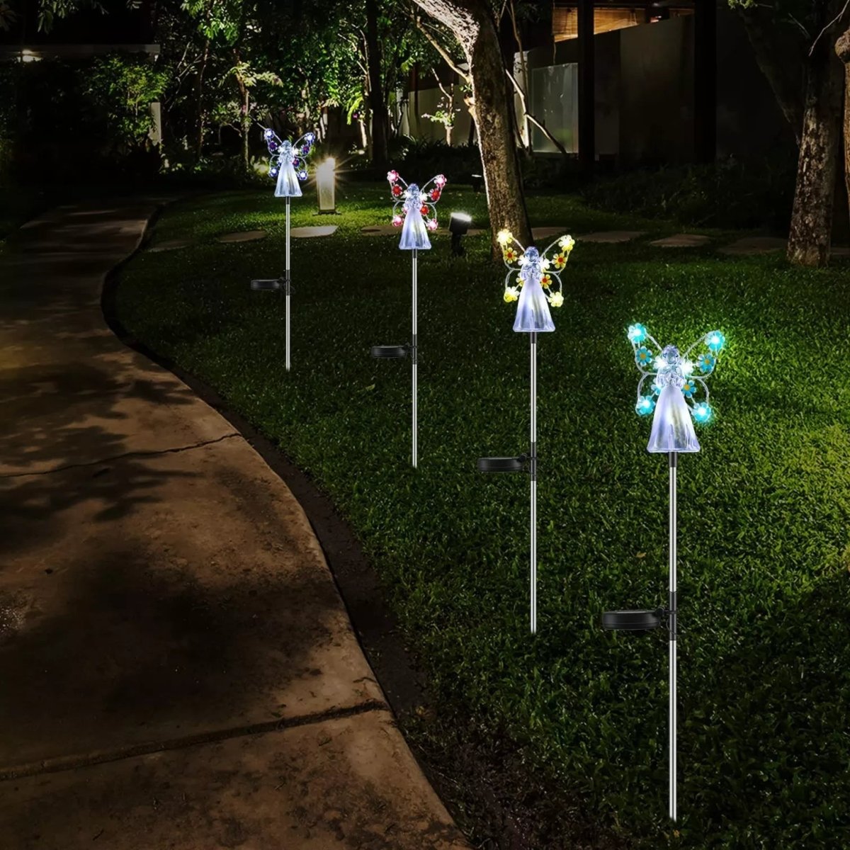 SOLWING – Luce da giardino a LED con ricarica solare automatica