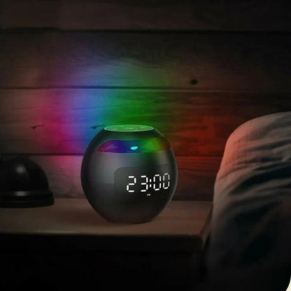 LUMICUE – Sveglia senza fili con luce ambientale e schermo chiaro