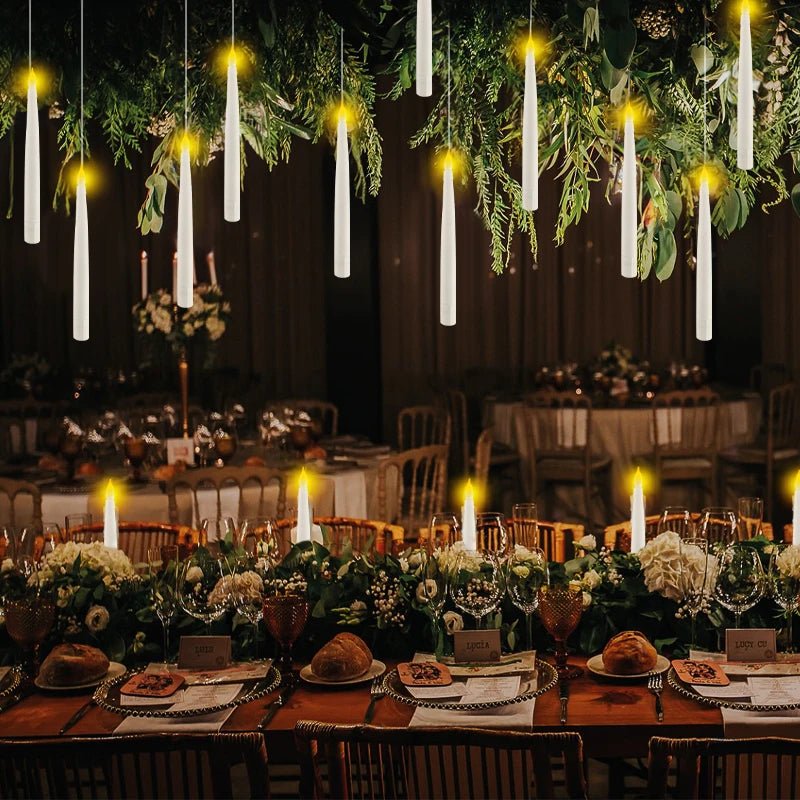 WANDGLOW – Candele galleggianti prive di fiamma con effetto tremolio e bacchetta magica