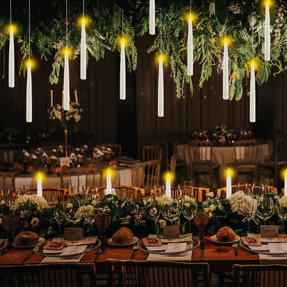 WANDGLOW – Candele galleggianti prive di fiamma con effetto tremolio e bacchetta magica