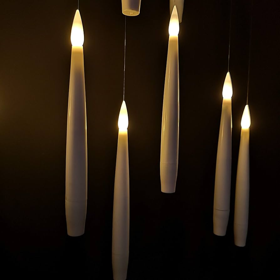 WANDGLOW – Candele galleggianti prive di fiamma con effetto tremolio e bacchetta magica