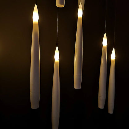 WANDGLOW – Candele galleggianti prive di fiamma con effetto tremolio e bacchetta magica