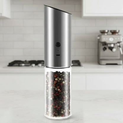 SPICEPULSE – Macinapepe elettrico ricaricabile in acciaio inossidabile per insaporire facilmente