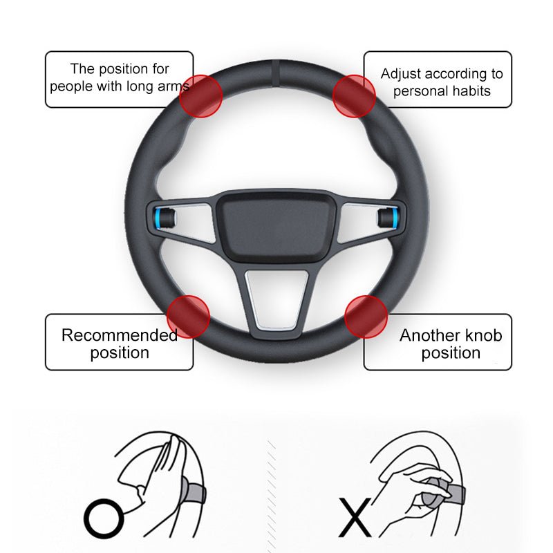 TURNFLOW – Pomello girevole ergonomico per volante per una guida fluida