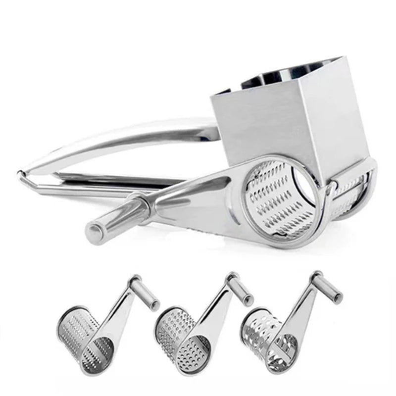 GRATE MOTION – Grattugia rotante in acciaio inossidabile per una preparazione in cucina senza sforzo