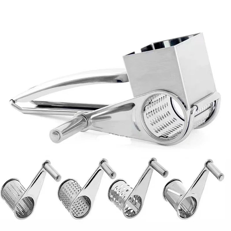 GRATE MOTION – Grattugia rotante in acciaio inossidabile per una preparazione in cucina senza sforzo