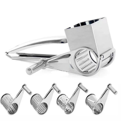 GRATE MOTION – Grattugia rotante in acciaio inossidabile per una preparazione in cucina senza sforzo