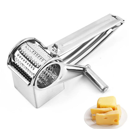 GRATE MOTION – Grattugia rotante in acciaio inossidabile per una preparazione in cucina senza sforzo